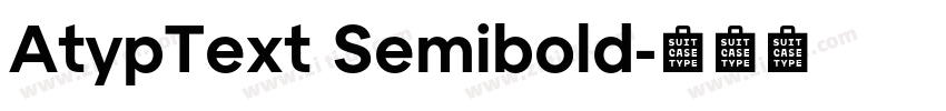 AtypText Semibold字体转换